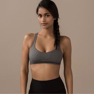 Lululemon Free to Be Zen Bra *Light
Support A/B Cup heathered black size 8